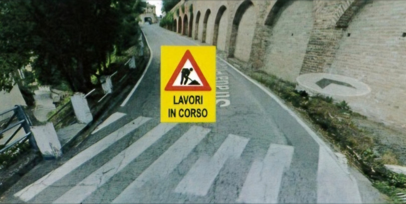 Lavori in via Perbocca a Ozzano Monferrato